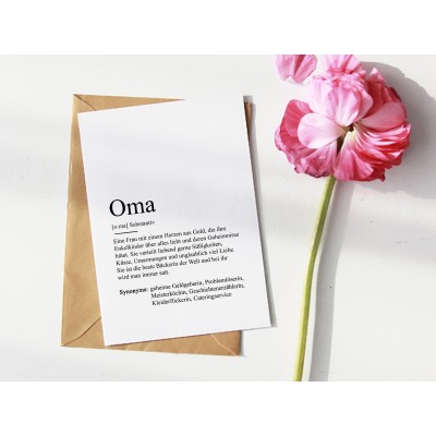 Karte "Oma" Definition - 1