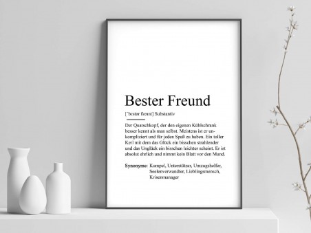 Poster "Bester Freund" Definition - 1