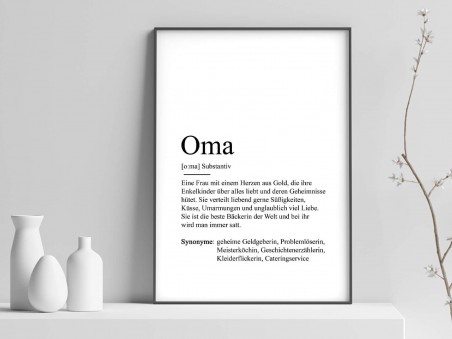 Poster "Oma" Definition - 1