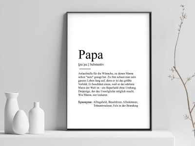 Poster "Papa" Definition - 1