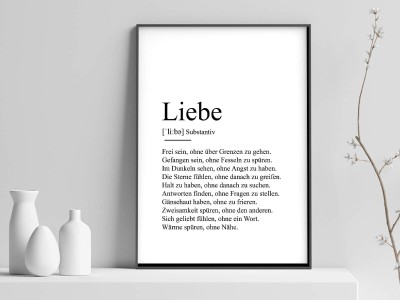 Poster "Liebe" Definition - 1