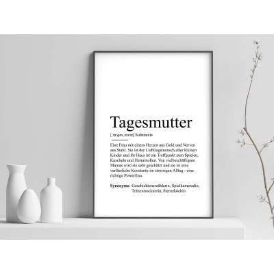 Poster "Tagesmutter" Definition - 1