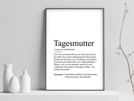 Poster "Tagesmutter" Definition - 1