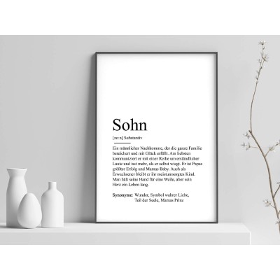 Poster "Sohn" Definition - 1
