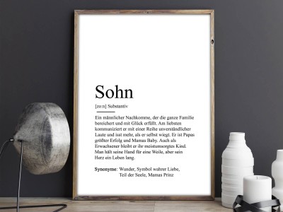 Poster "Sohn" Definition - 2