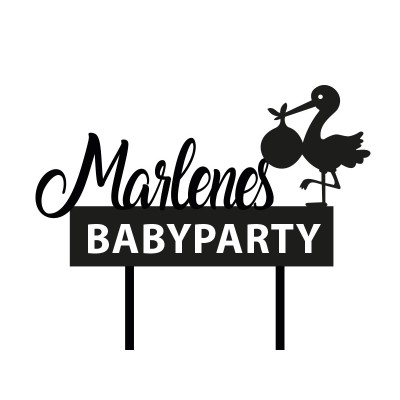 Cake Topper "Babyparty" - 2