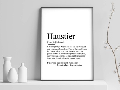 Poster "Haustier" Definition - 1