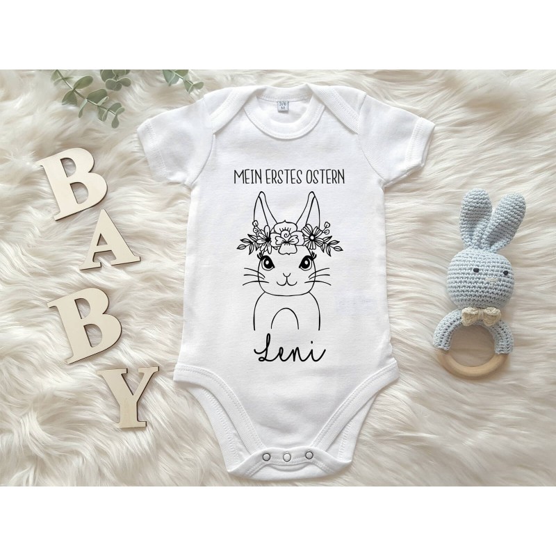 Personalisierter Baby-Body "Erstes Ostern" - 1