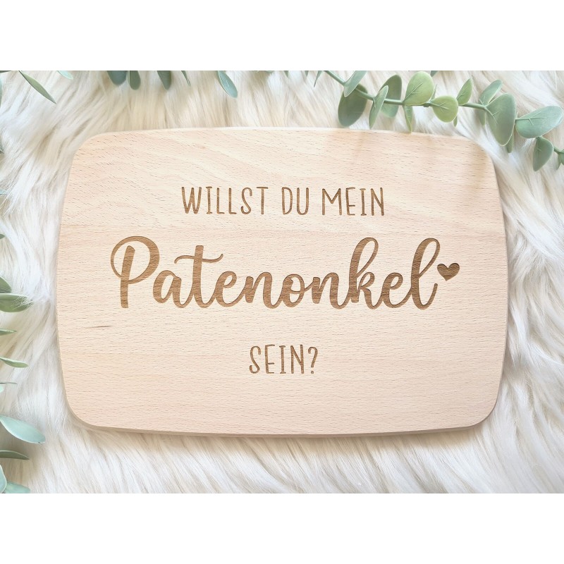 Frühstücksbrettchen "Patenonkel" - 1