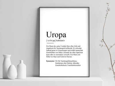 Poster "Uropa" Definition - 1