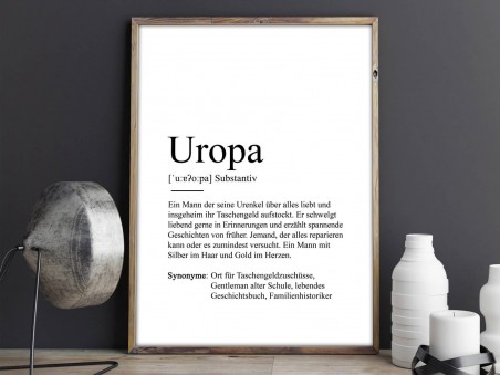 Poster "Uropa" Definition - 2