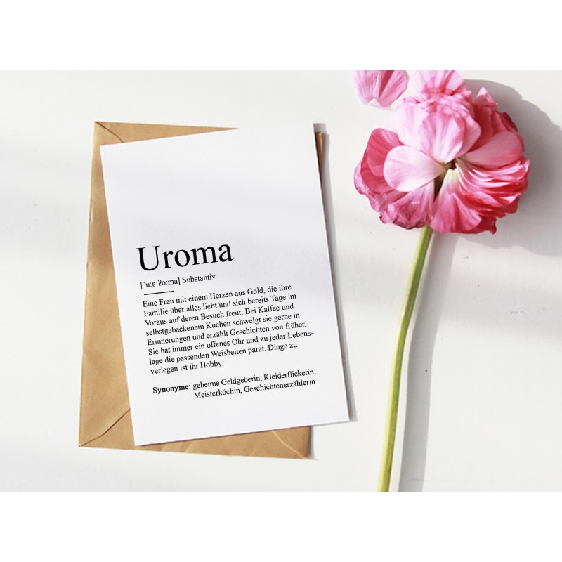 Karte "Uroma" Definition - 1
