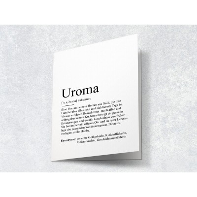 Karte "Uroma" Definition - 2