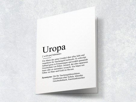 Karte "Uropa" Definition - 2