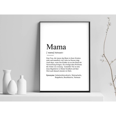 Poster "Mama" Definition - 1