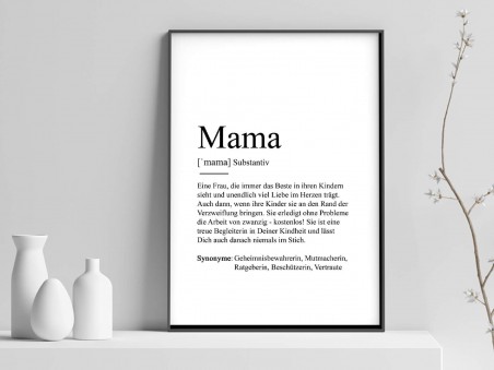 Poster "Mama" Definition - 1