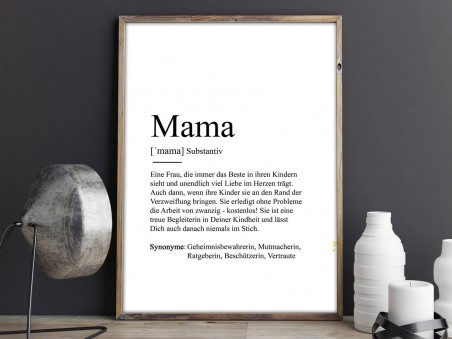 Poster "Mama" Definition - 2