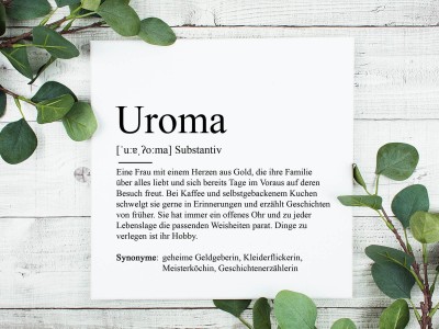 Leinwandbild "Uroma" Definition - 1