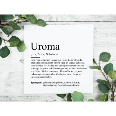 Leinwandbild "Uroma" Definition - 1