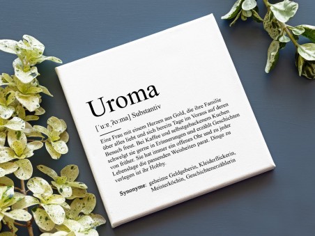 Leinwandbild "Uroma" Definition - 2