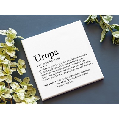 Leinwandbild "Uropa" Definition - 2