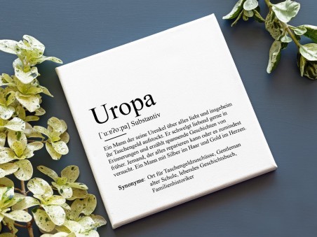 Leinwandbild "Uropa" Definition - 2