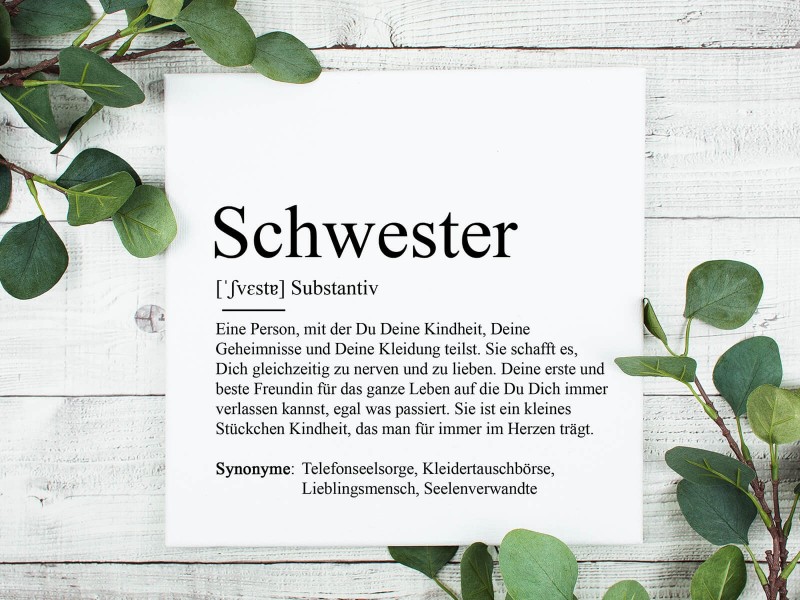 copy of Poster "Schwester" Definition - 1