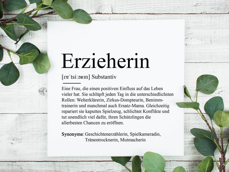 copy of Poster "Erzieherin" Definition - 1