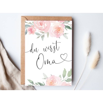 Karte "Oma" Roses - 1