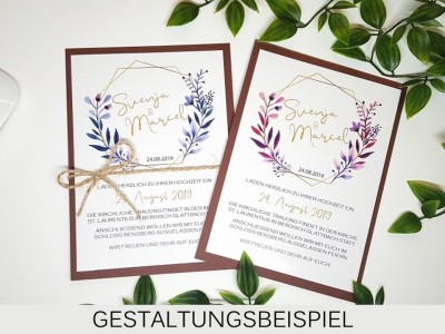 Einladung Hochzeit "Elegance" - 2