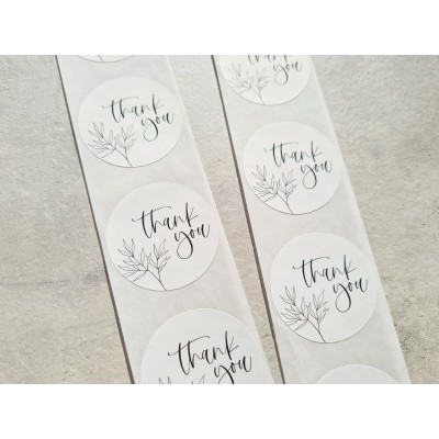 Aufkleber "Thank You" 4,5 cm - 2