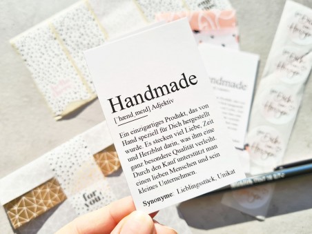 Mini Definition "Handmade"