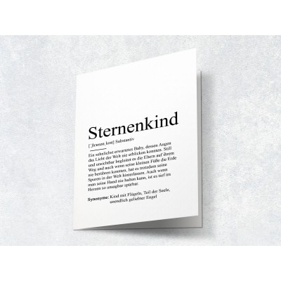 Karte "Sternenkind" Definition - 2