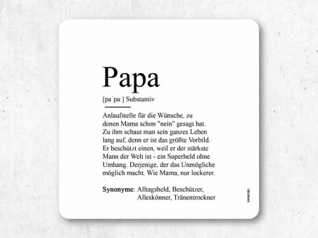 Bier-Flaschenbanderole "Papa" Definition - 5