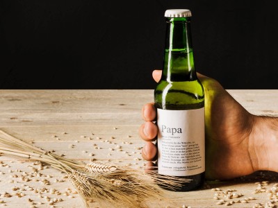 Bier-Flaschenbanderole "Papa" Definition - 2