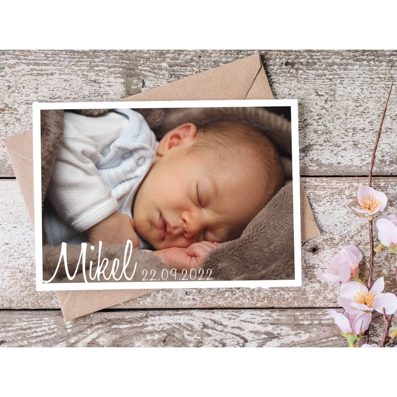 Geburtskarte "Mikel" - 1