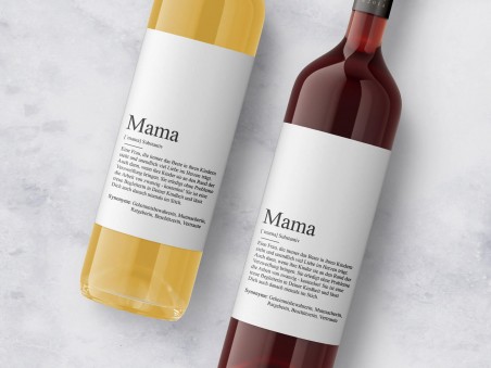 Wein-Flaschenbanderole "Mama" Definition - 2