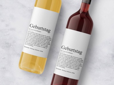 Wein-Flaschenbanderole "Geburtstag" Definition - 2