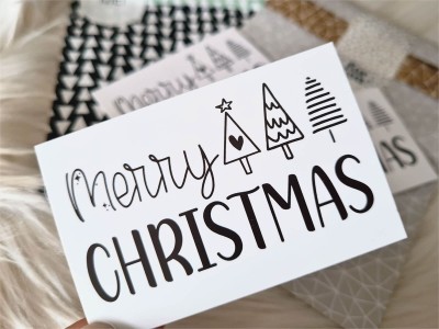 Mini Karte "Merry Christmas" - 2