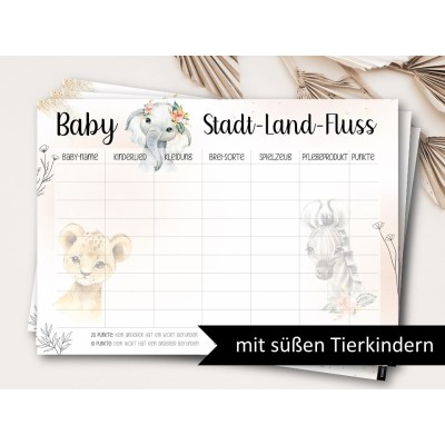 DIY Baby "Stadt-Land-Fluss" Tierkind - 2
