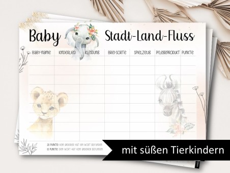 DIY Baby "Stadt-Land-Fluss" Tierkind - 2