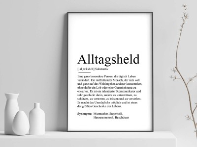 Poster "Alltagsheld" Definition - 1