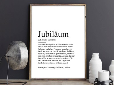 Poster "Jubiläum" Definition - 2