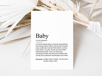 Karte "Baby" Definition - 4
