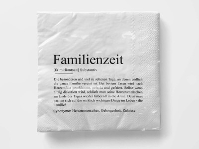 Serviette "Familienzeit" Definition - 4