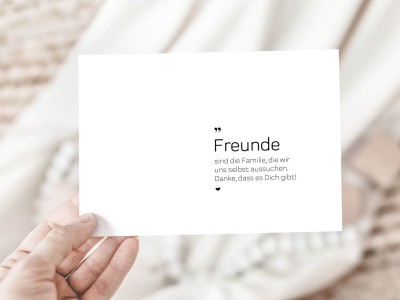 Postkarte "Freunde" - 3
