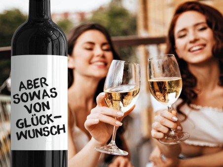 Wein-Etikett GLÜCKWUNSCH - 3