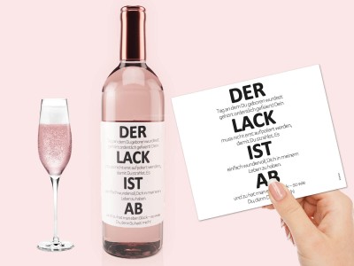 Wein-Etikett LACK - 1