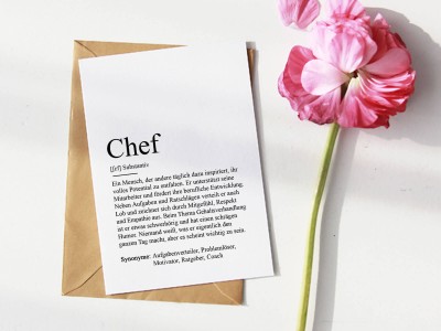 Karte "Chef" Definition - 1