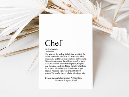Karte "Chef" Definition - 3